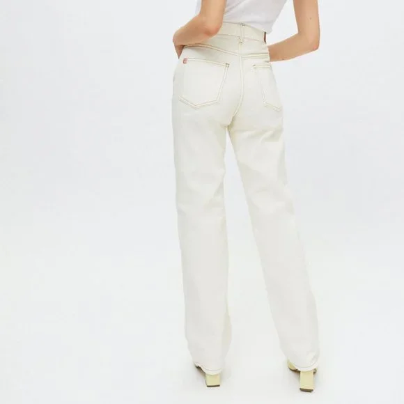 BDG x URBAN OUTFITTERS Loose Straight Jean Destroyed Ivory Denim {B23} - Picture 2 of 5